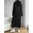 Solid Drawstring Hooded Dress, Casual Long Sleeve Loose Dress, Women's Clothing